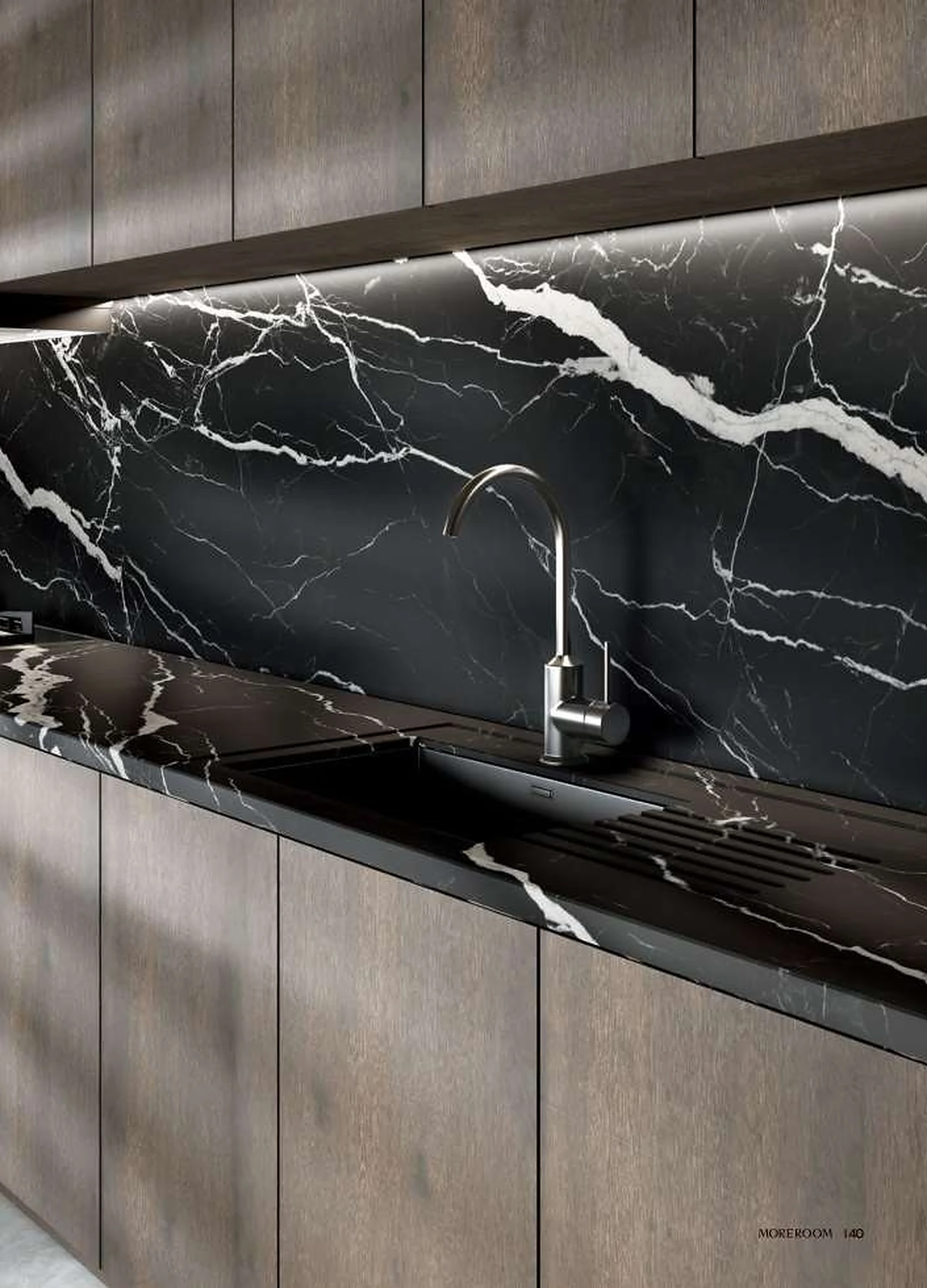 Starry Seine sintered stone installed