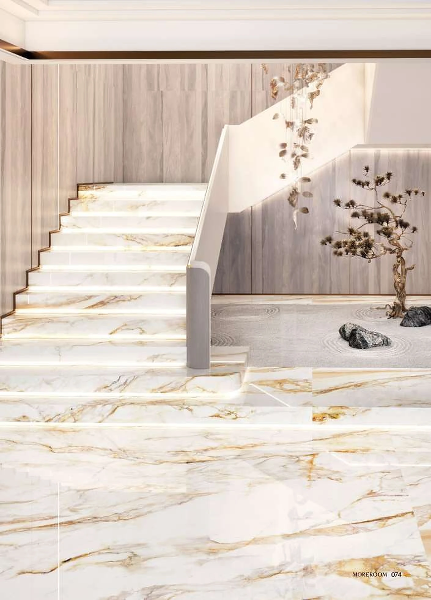 Arden Gold sintered stone installed